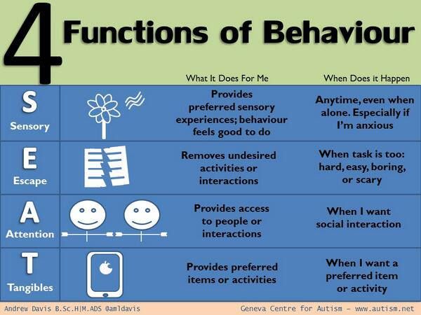 Functions of Behavior – Special Needs: Embracing Autism